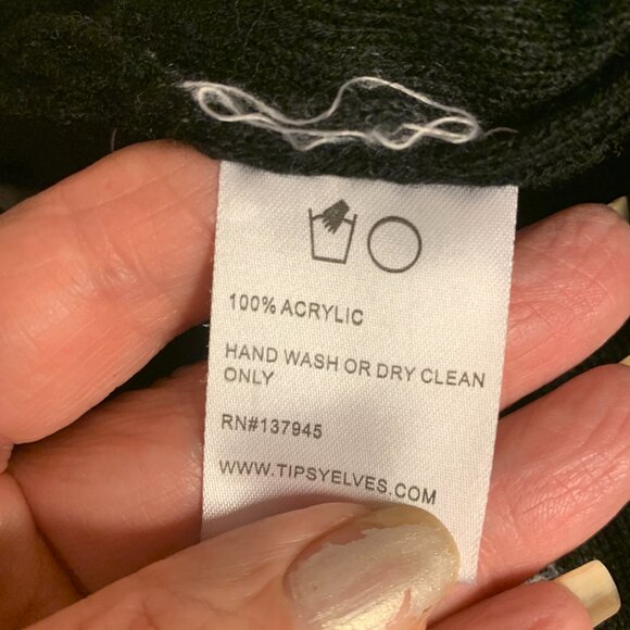 Tipsy Elves Sweater Size Large Cardigan Candy Cane Sequins Christmas in July - Picture 7 of 11